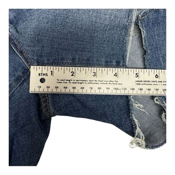 Seven 7 Weekend Pre ppy Boho Festival Denim Jean Shorts Size 4 - Picture 8 of 9